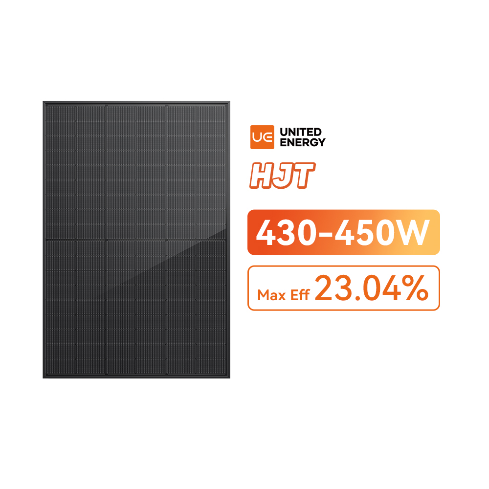 2025 Hot Solar Panels HJT 430-450W  All Black Bifacial