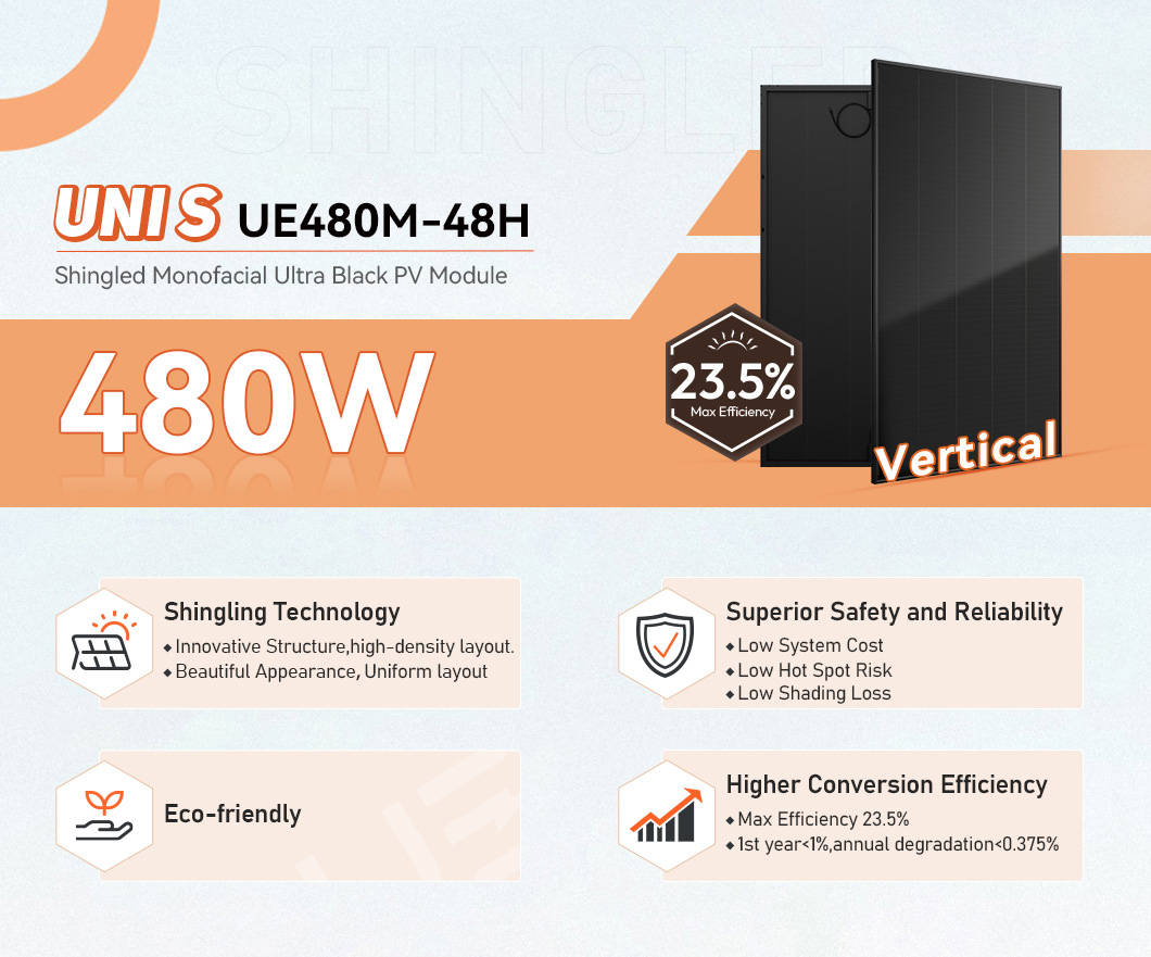  Shingled solar panel